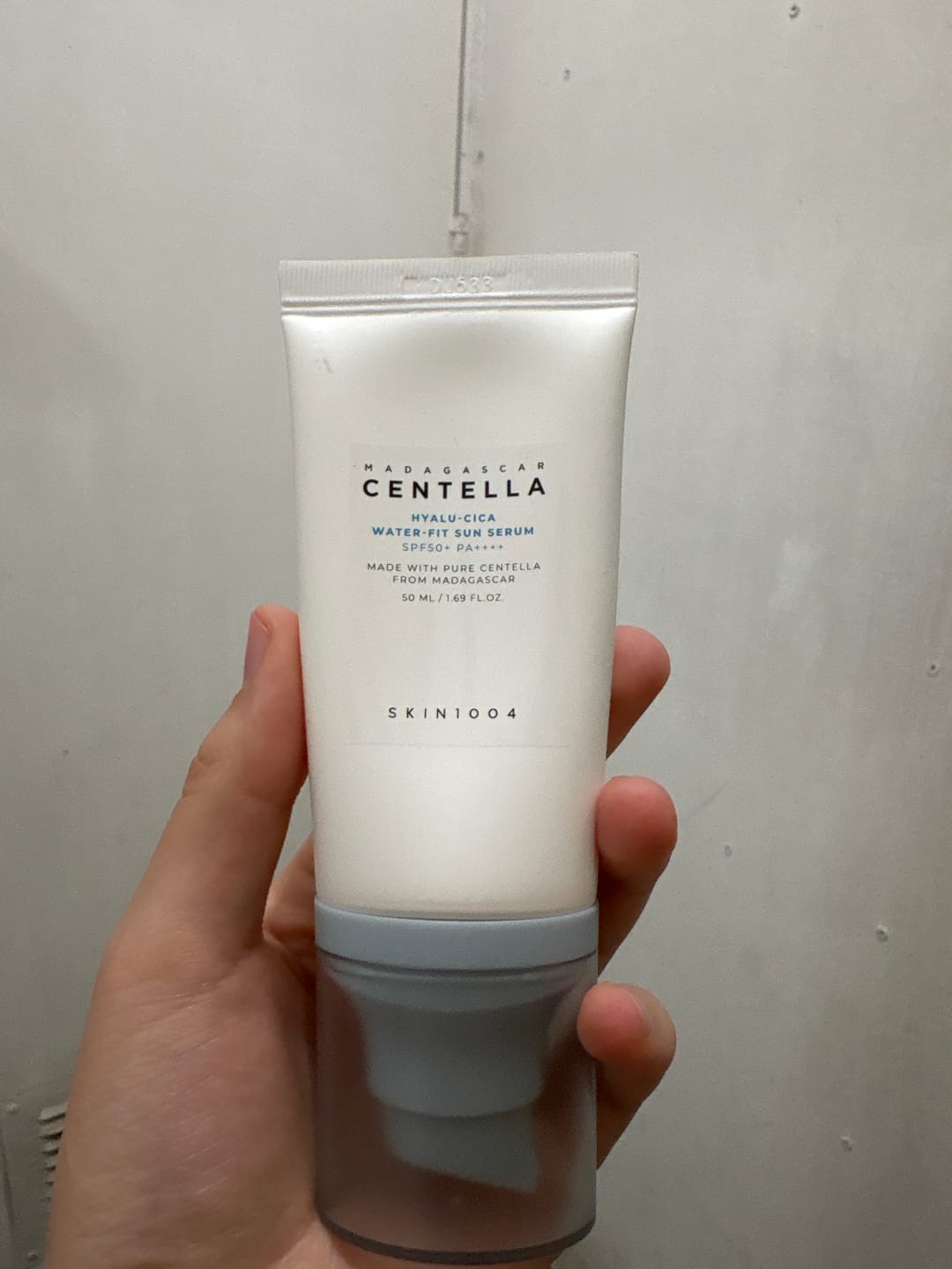 Customer photo review of Protector Solar Hyalu-Cica Spf50+ 50ml Skin1004