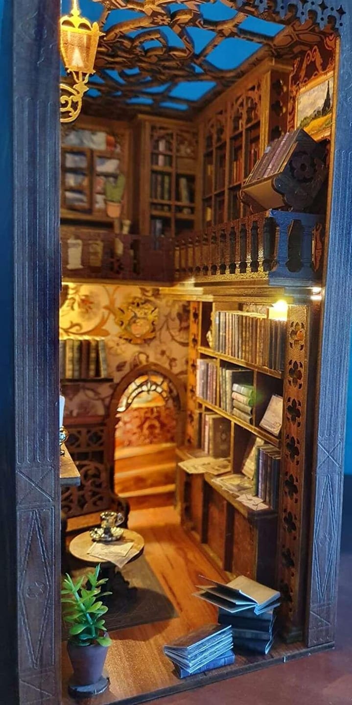 Customer photo review of DIY Book Nook Kit - Eternal Bookstore