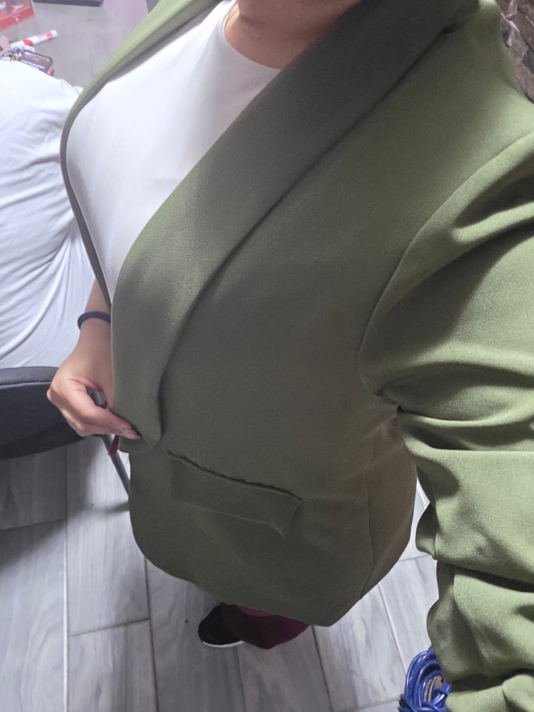 Customer photo review of Blazer Coddy Verde Olivo
