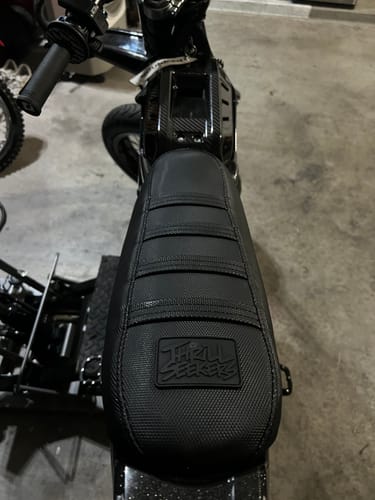 Customer photo review of Custom Seat Cover: Sur-Ron Light Bee X