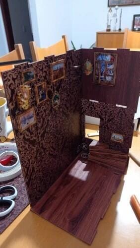 Customer photo review of DIY Book Nook Kit - Eternal Bookstore