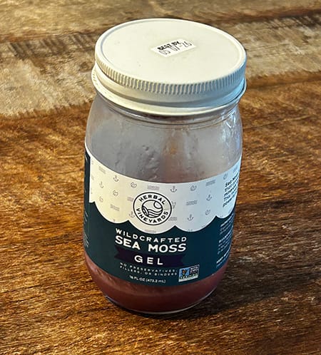 Customer photo review of EXCLUSIVE PURPLE SEA MOSS GEL