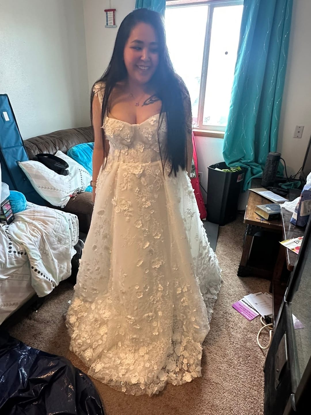 Customer photo review of Gerbera Floral Enchantment Gown
