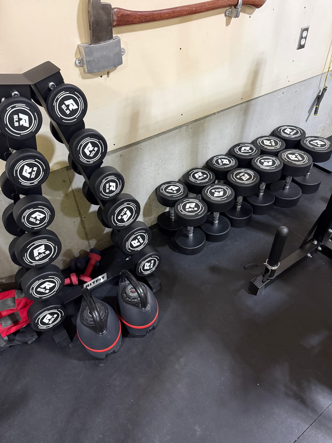Customer photo review of RitFit PVC-Coated Round Dumbbells in Pairs