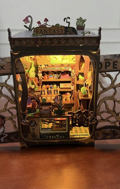 Customer photo review of DIY Book Nook Kit - Fantasy Plant Shop
