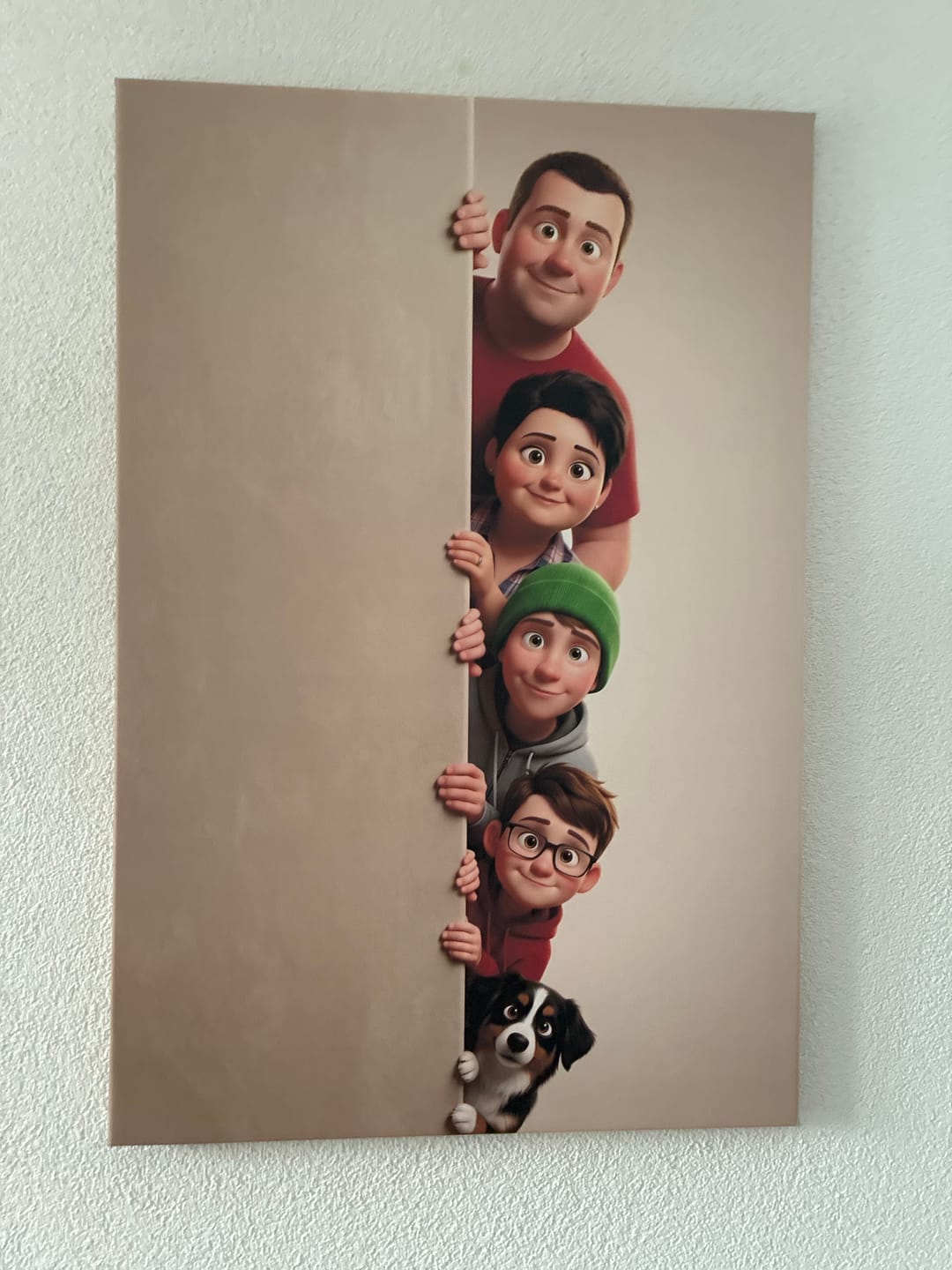 Customer photo review of Personalisierte Leinwand - Animiertes Portrait