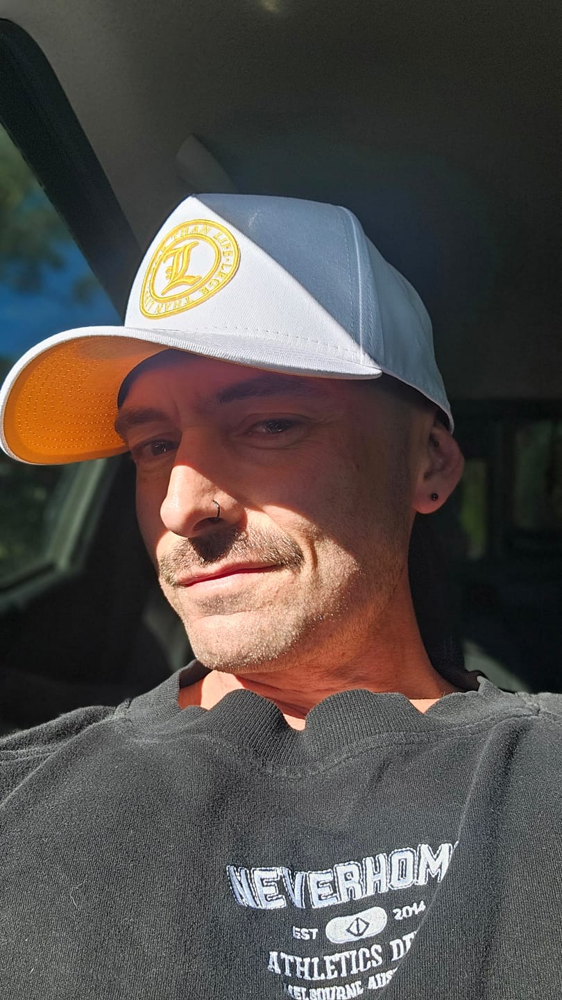 Customer photo review of A-FRAME HAT - WHITE GOLD