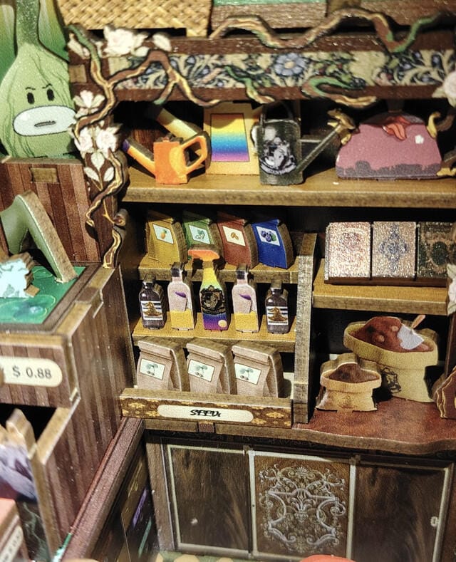 Customer photo review of DIY Book Nook Kit - Fantasy Plant Shop