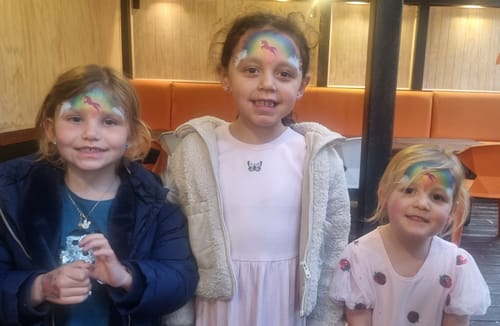 Customer photo review of The FairyTales Face Paint Kit