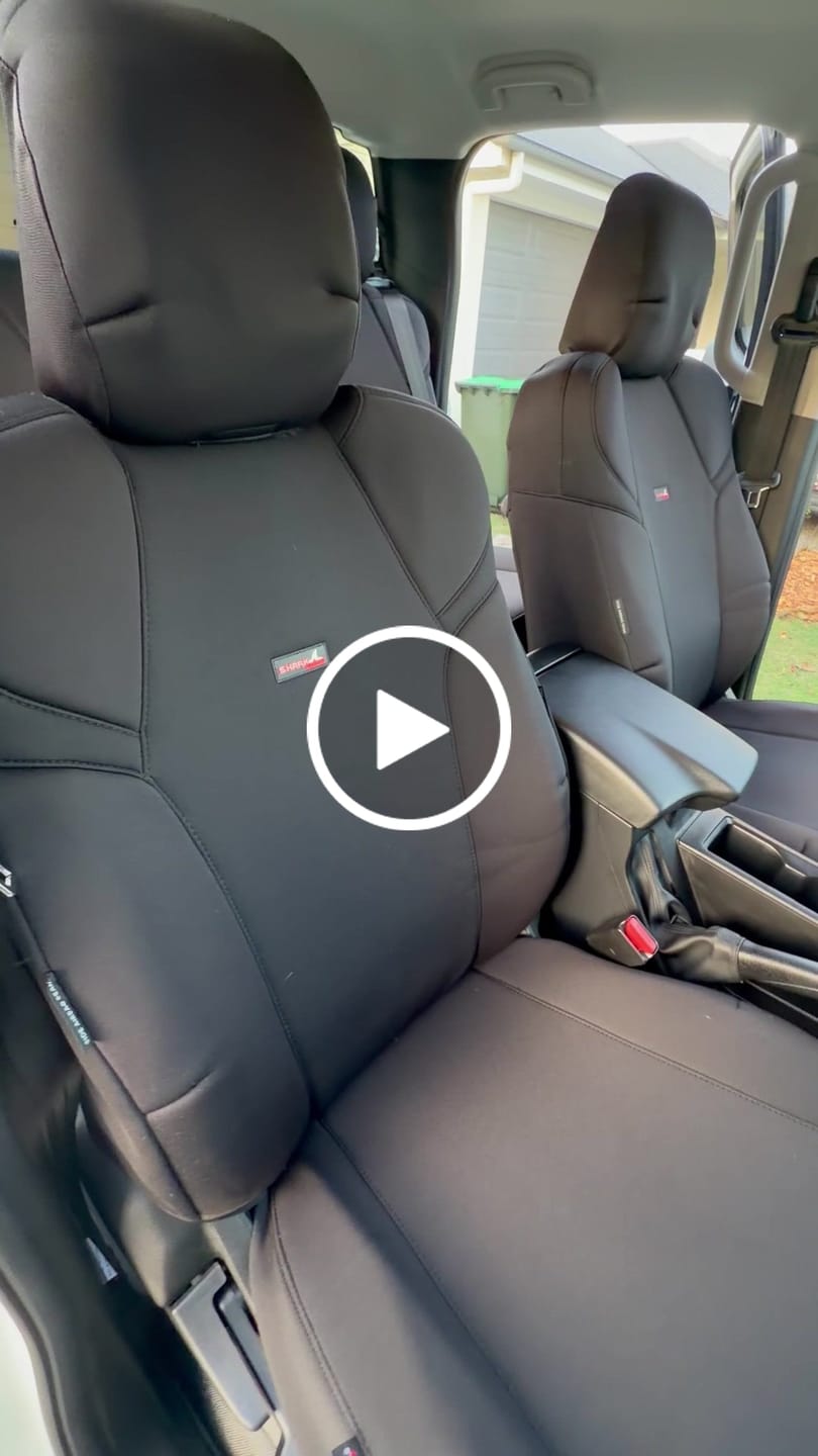 Customer video review of Sharkskin Seat Covers for Isuzu D-MAX SX CREW CAB (July/2020-ON)
