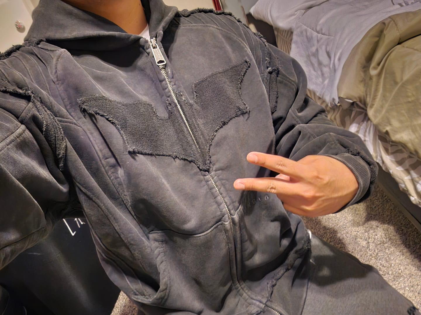 Customer photo review of 5209 - Batman Armored Zip-Ups