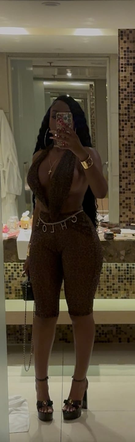 Customer photo review of Leopard Skinned Jumpsuit
