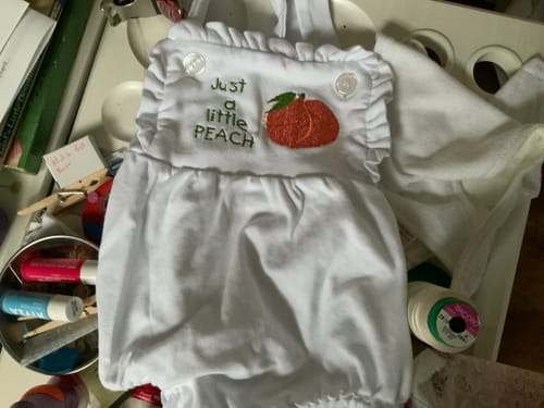 Customer photo review of MAY PRE-SALE Ruffle Vintage Bubble Romper