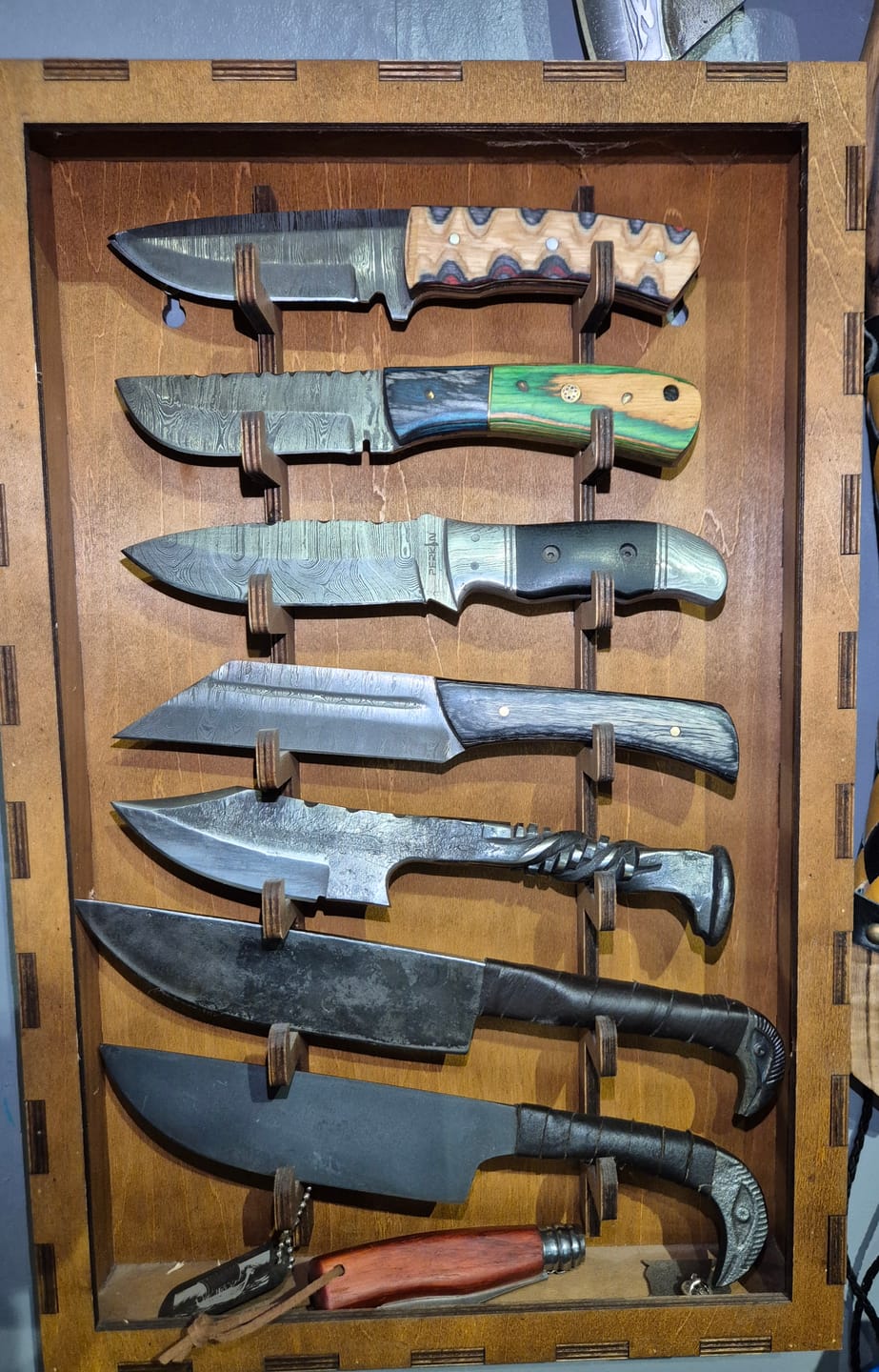 Customer photo review of Mystery Damascus Knife