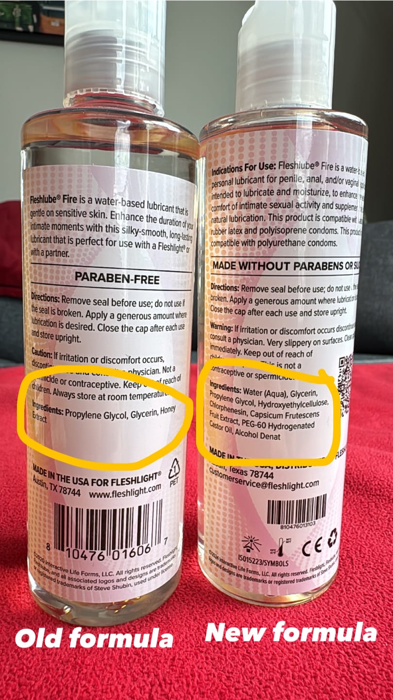 Customer photo review of Fleshlube® Fire