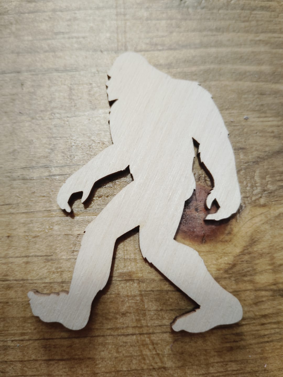 Customer photo review of Unfinished Wood Bigfoot Sasquatch Silhouette - Craft- up to 46" DIY