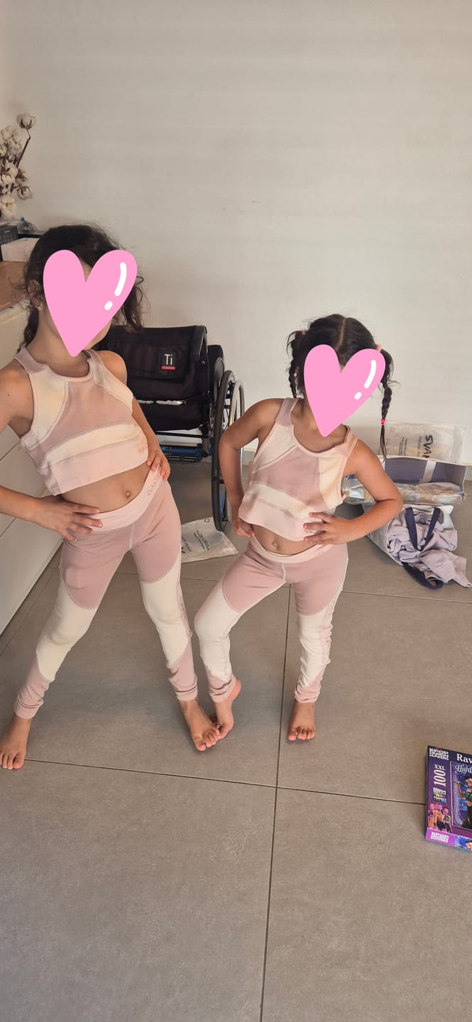 Customer photo review of Girls Plantech™ 2-Piece Pink Sports Crop-Top & Leggings Set