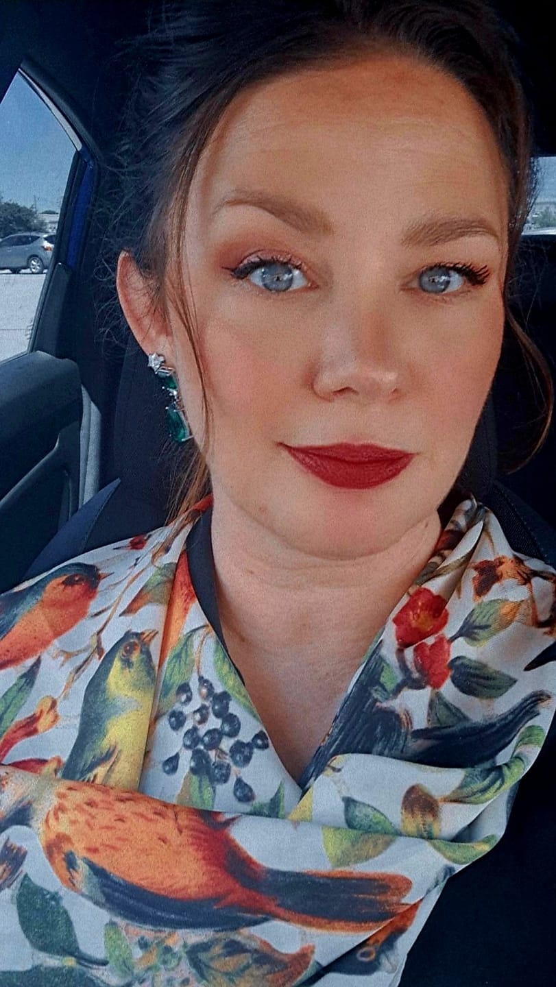 Customer photo review of Flock Silky Scarf