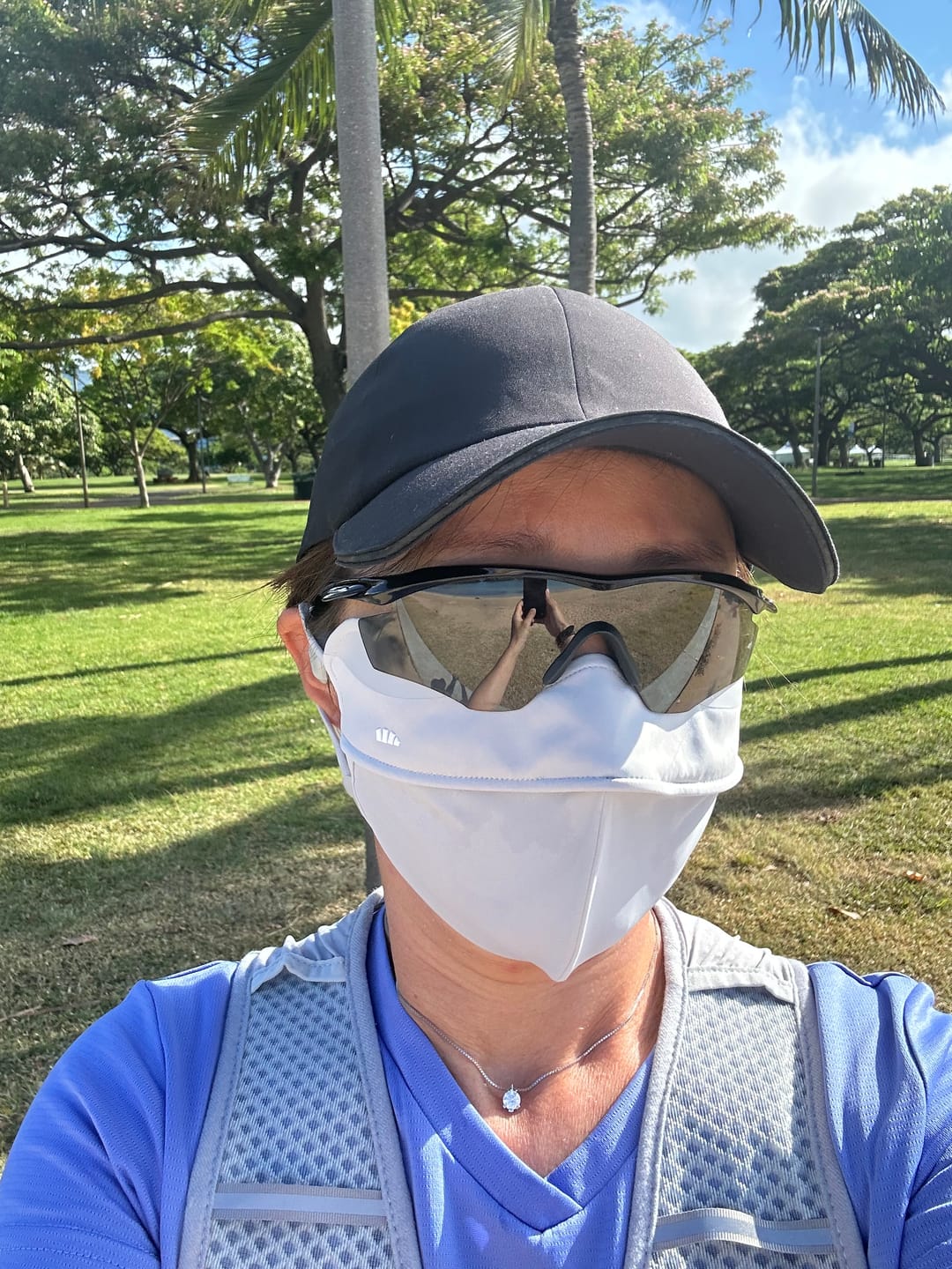 Customer photo review of Super - Eye Protection and Sunscreen Anti-riot Mask UPF1400+