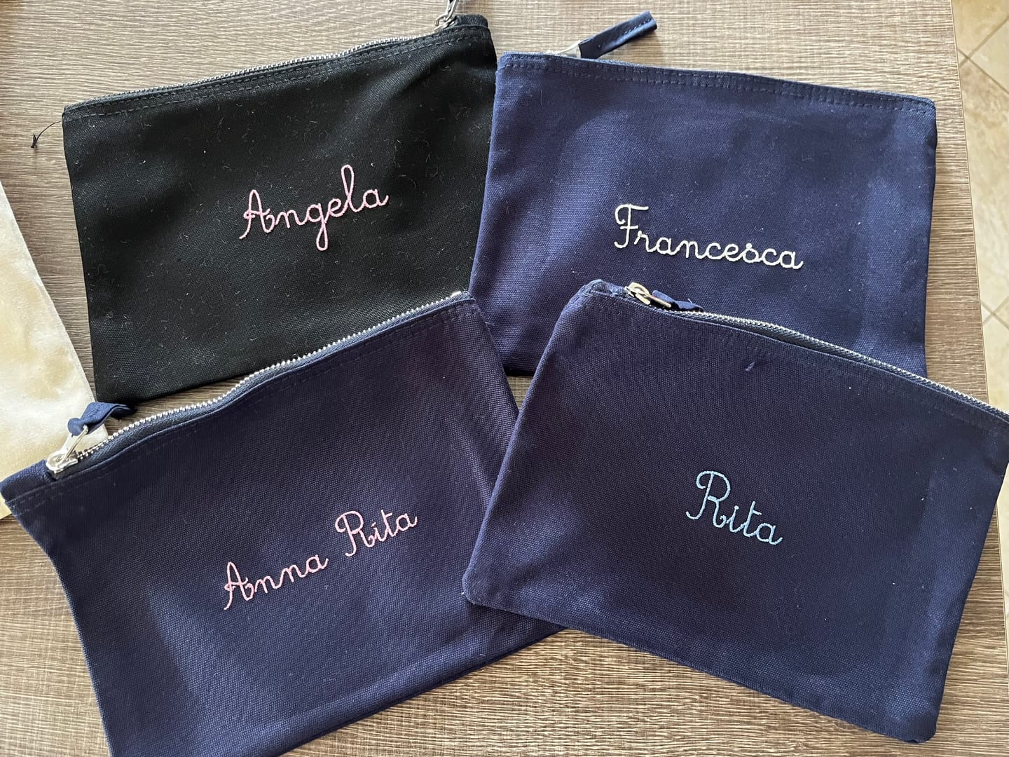 Customer photo review of Pouch Bag in Cotone - Nero