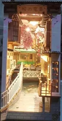 Customer photo review of DIY Book Nook kit - Sakura Densya