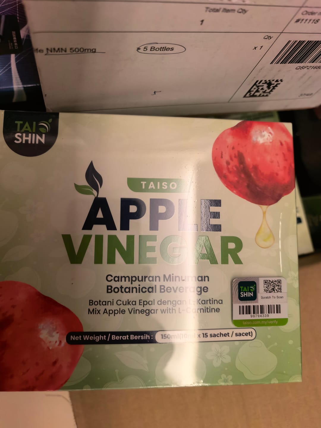 Customer photo review of Taiso Apple Cider Vinegar