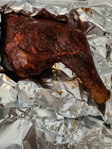 Customer photo review of Competition BBQ Sauce (Half Gallon)