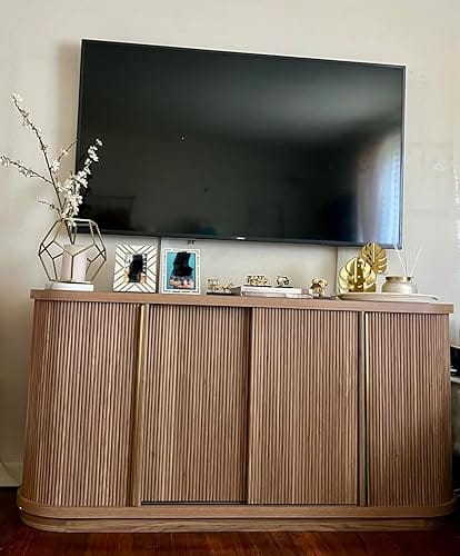Customer photo review of Turin 67" Modern Oval Tambour Door Sideboard Cabinet