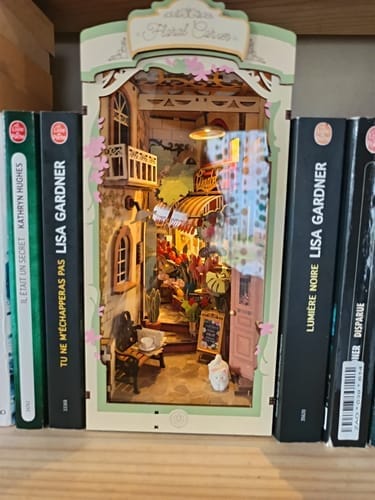 Customer photo review of DIY Book Nook kit - Owl Bookstore