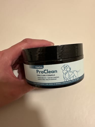 顧客對ProClean™狗狗天然潔牙護齒配方的照片評價