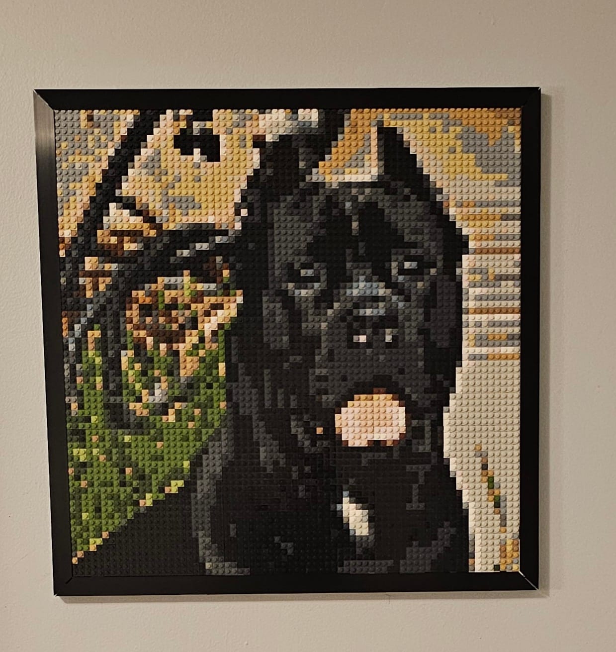 Customer photo review of Aluminium Frame - suitable for brick mosaics using 24x24 studs baseplates