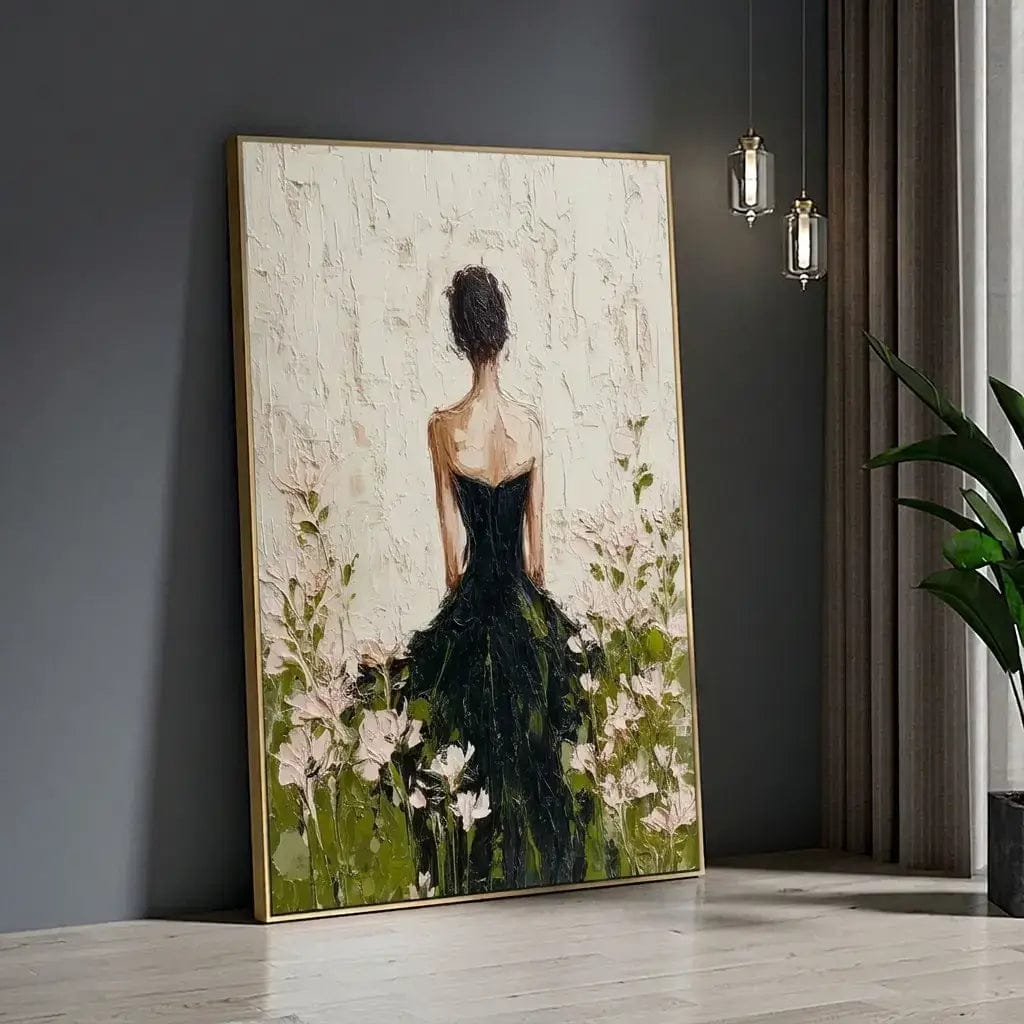 Customer photo review of Impressionist Lady in Black Gown