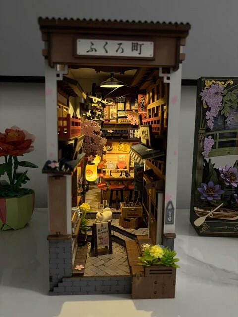 Customer photo review of DIY Book Nook kit - Sakura Wine Alley