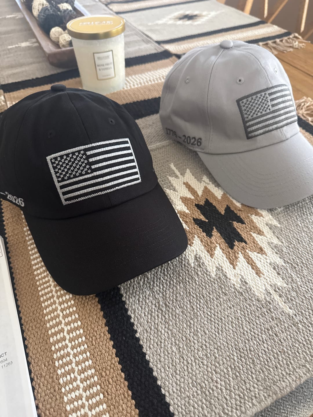 Customer photo review of America 250th Anniversary Hat – American Flag Baseball Cap 1776 - 2026 (Exclusive)