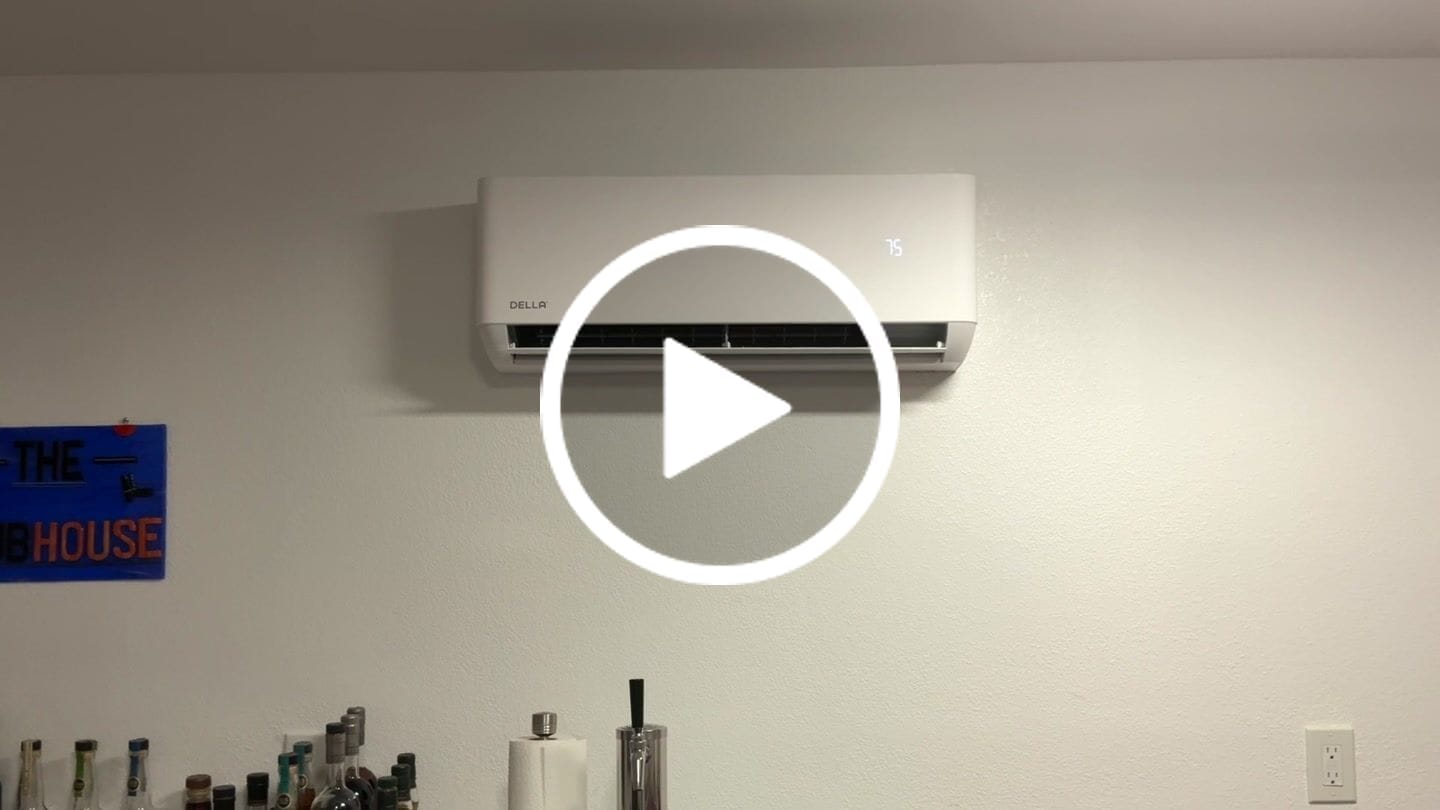 Customer video review of DELLA Optima Series 9000 BTU 24 SEER2 Ultra Heat Mini Split AC - Up to 400 Sq.Ft.