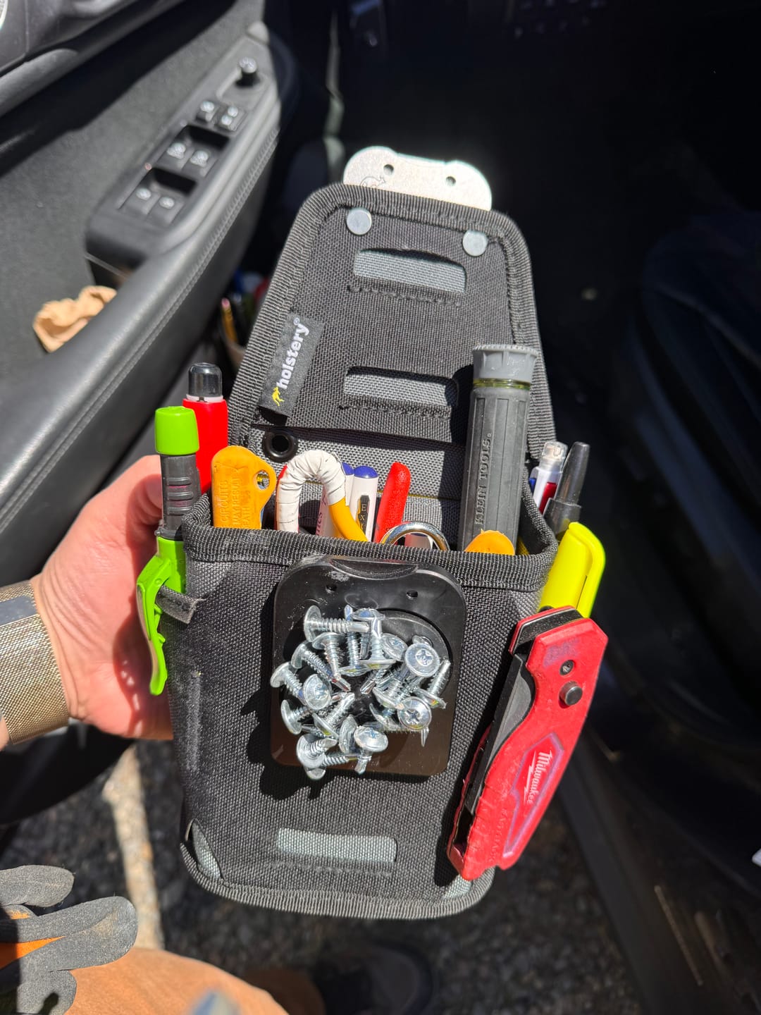 Customer photo review of ModPouch Mini | Clip-On Modular Tool Pouch