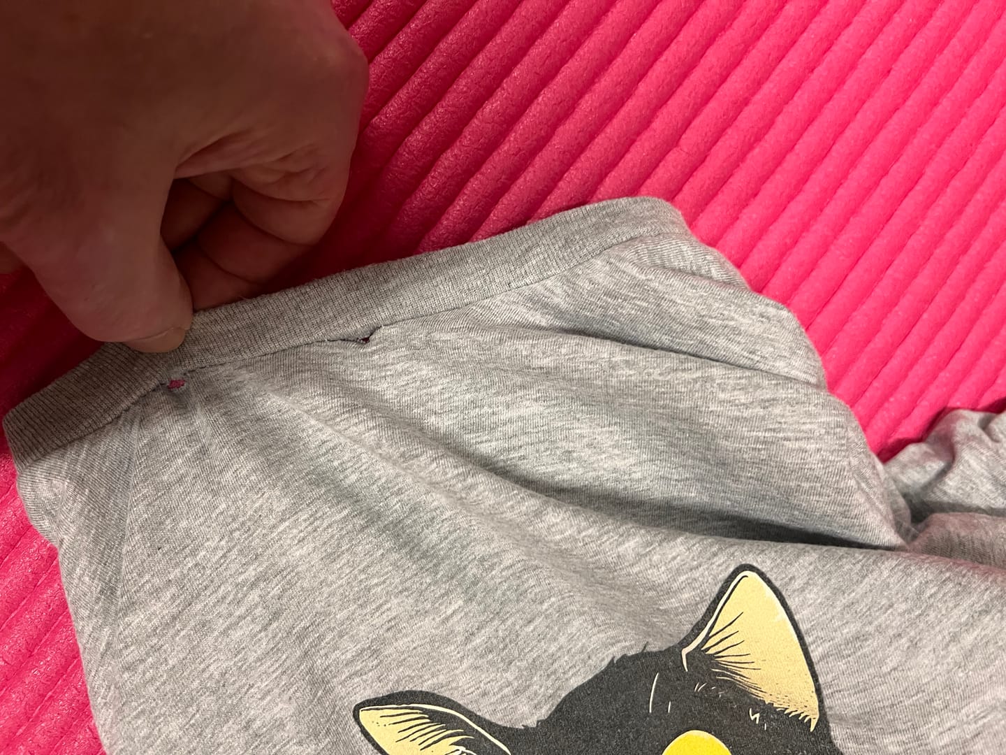 Customer photo review of Belay Cat Tee