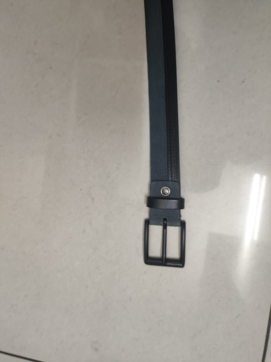 Customer photo review of Bacca Bucci dress Belt full Leather & Suede Belt with nickle free Buckle