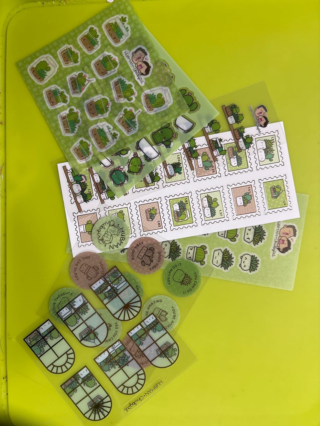 Customer photo review of Cozy Plants Variety Sticker Pack