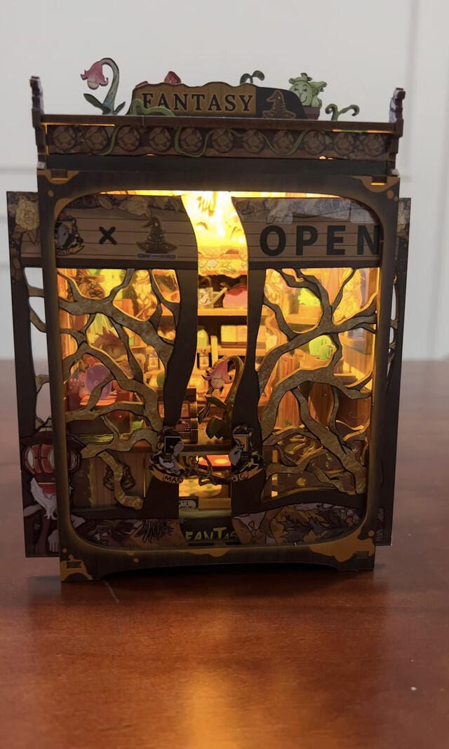 Customer photo review of DIY Book Nook Kit - Fantasy Plant Shop