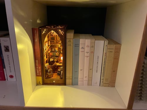 Customer photo review of DIY Book Nook Kit - Wonder Library