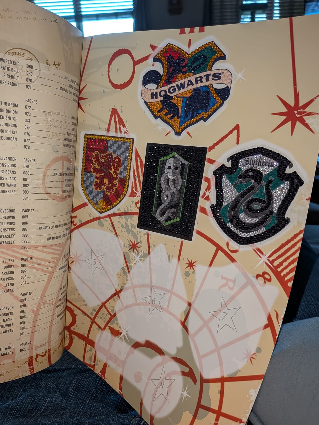 Customer photo review of Harry Potter Crystal Art Sticker Pack