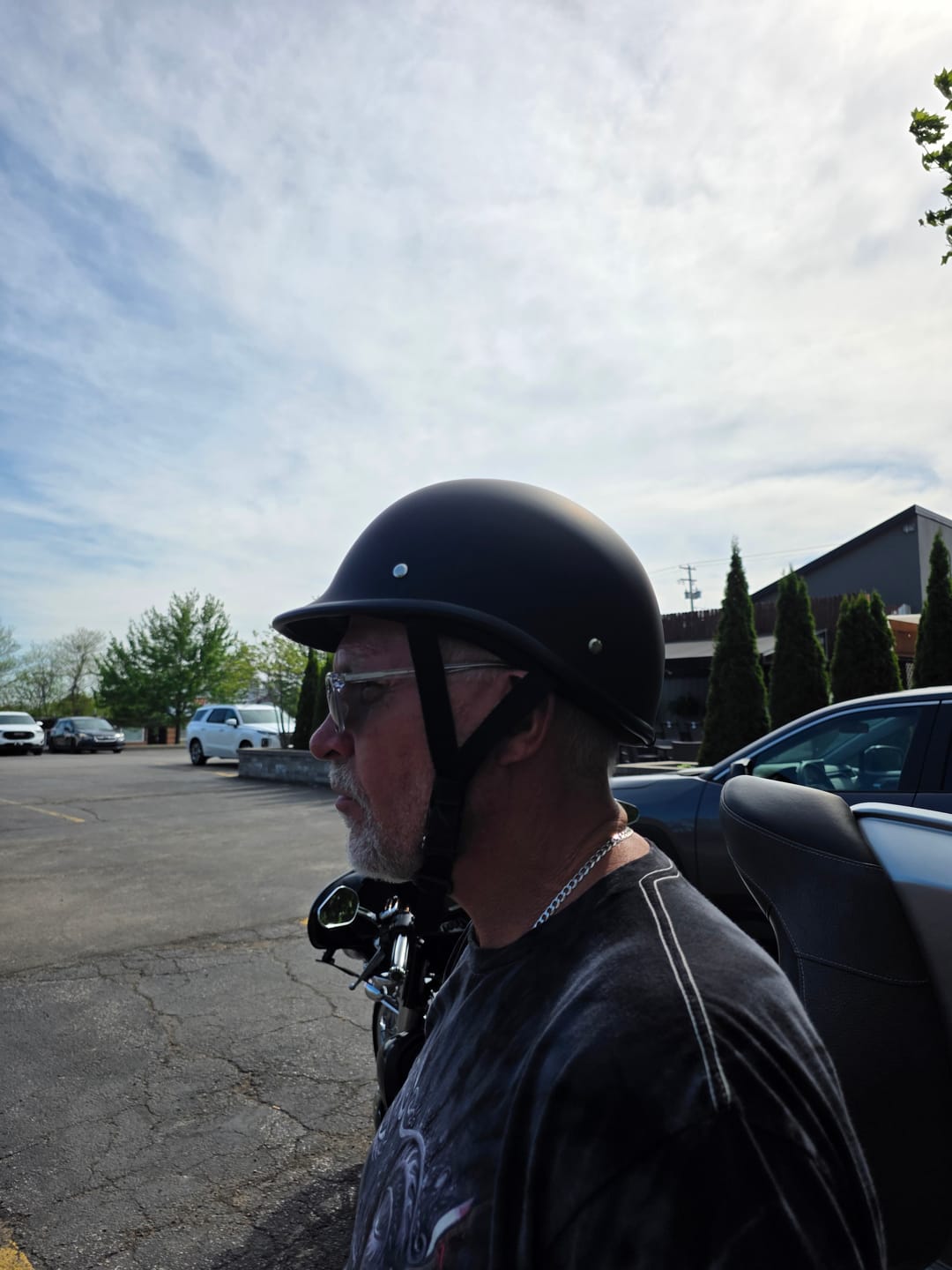 Customer photo review of Low Profile Reversible DOT Polo Helmet / Matte Black
