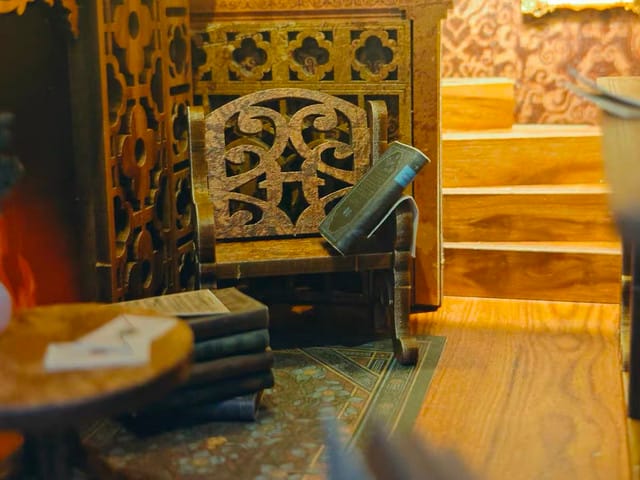 Customer photo review of DIY Book Nook Kit - Eternal Bookstore