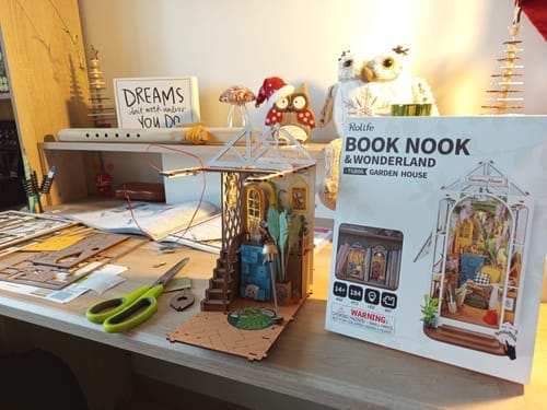 Customer photo review of DIY Book Nook kit - Greenhouse