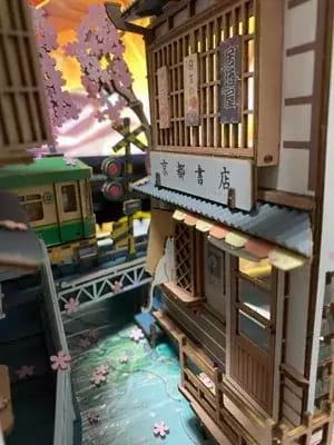 Customer photo review of DIY Book Nook kit - Sakura Densya
