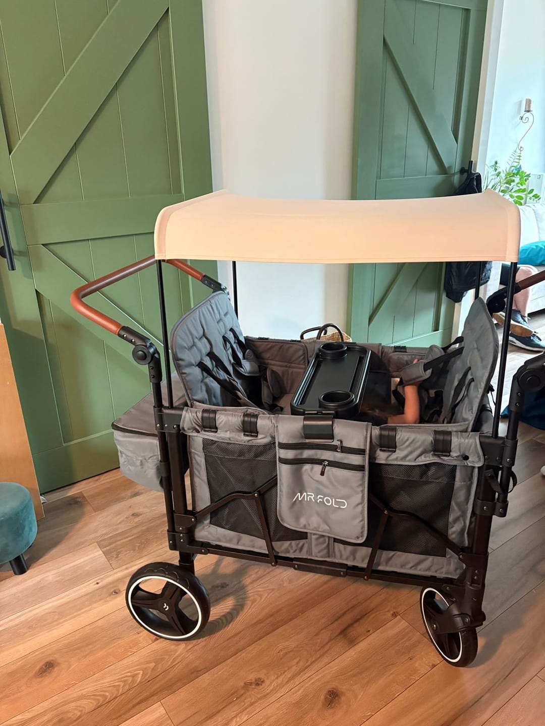 Customer photo review of P-Series Luxe 4-zits kinderkar
