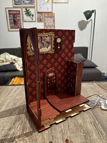 Customer photo review of DIY Book Nook Kit - Wonder Library