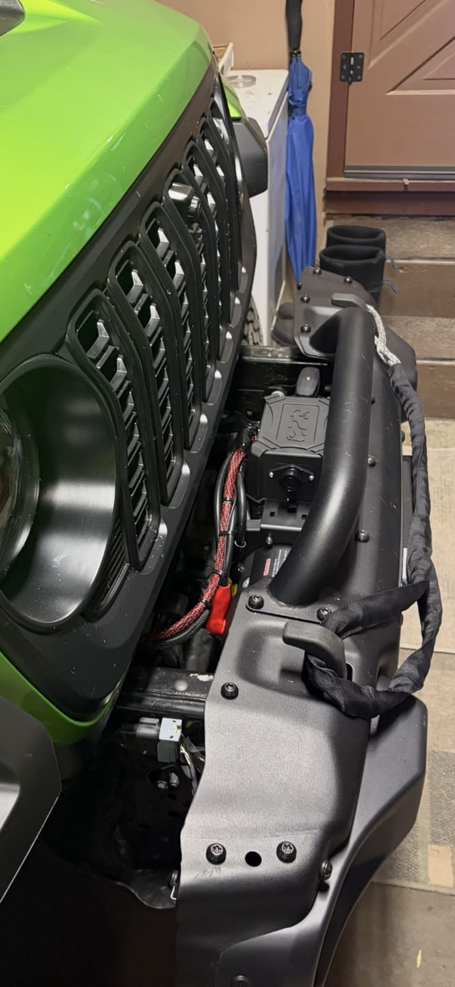 Customer photo review of OPENROAD 12,000lbs Electric Winch with Synthetic Rope-Panther Series 3S