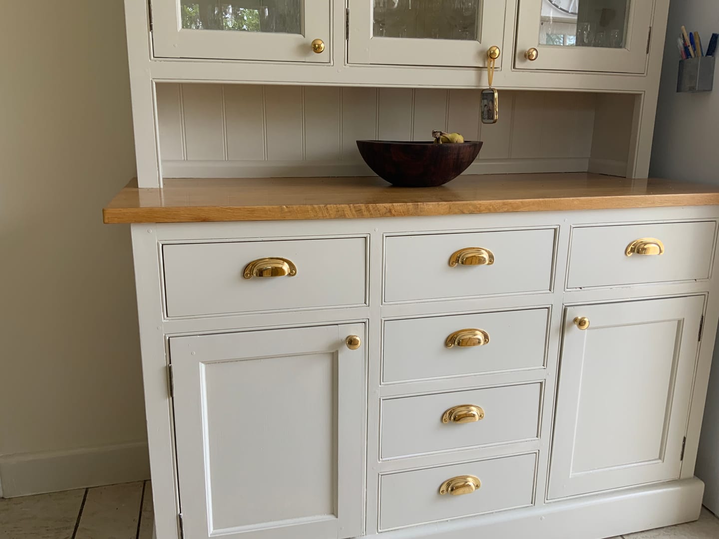 Customer photo review of Classic Polished Brass Cupboard Handles